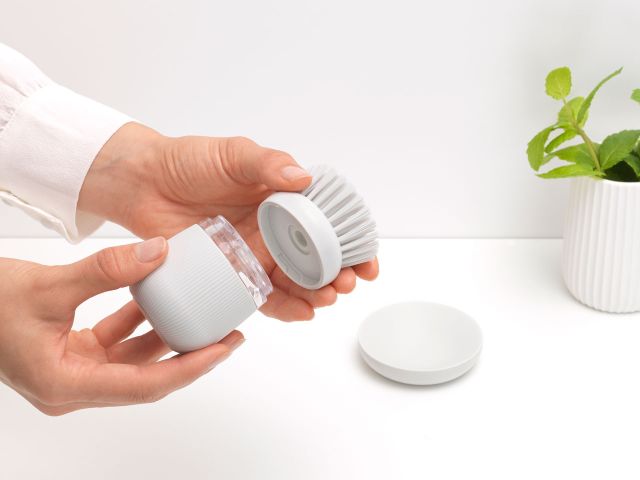 Replacement Dish Brush Set of 2 - Light Grey