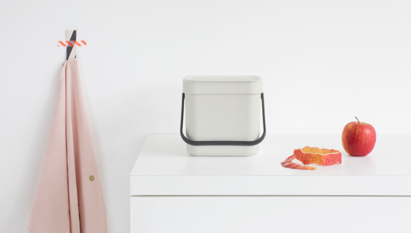 Sort & Go Abfallbehälter 6 Liter - Light Grey