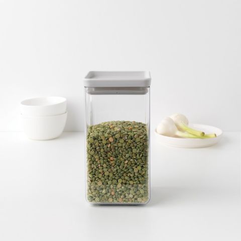 Square Canister 1.6 litre - Tasty+ - Light Grey