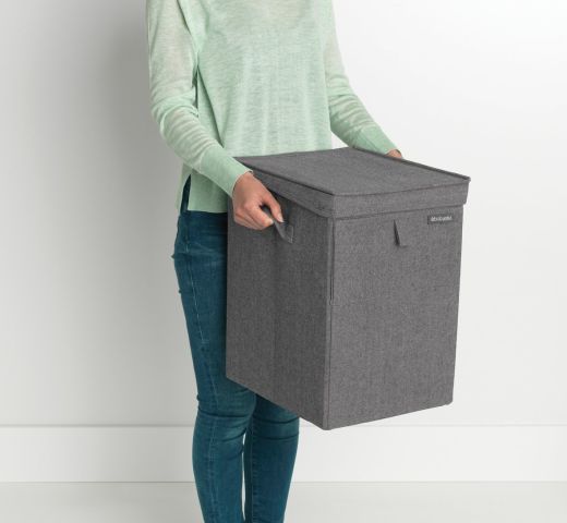 Stapelbare Wasbox 35 liter - Pepper Black