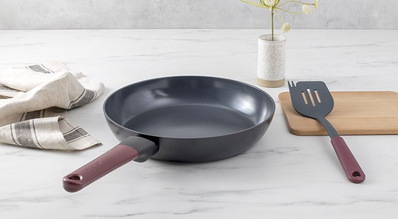 Tasty+ Frying Pan 28 cm, Non-Stick - Aubergine Red