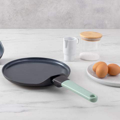 Tasty+ Pancake Pan 25 cm, Non-Stick - Jade Green
