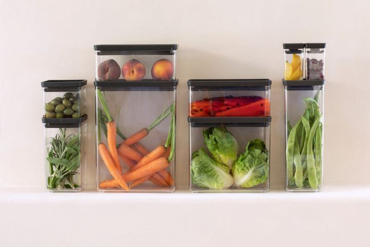 Square Canister 2.5 litre - Tasty+ - Dark Grey