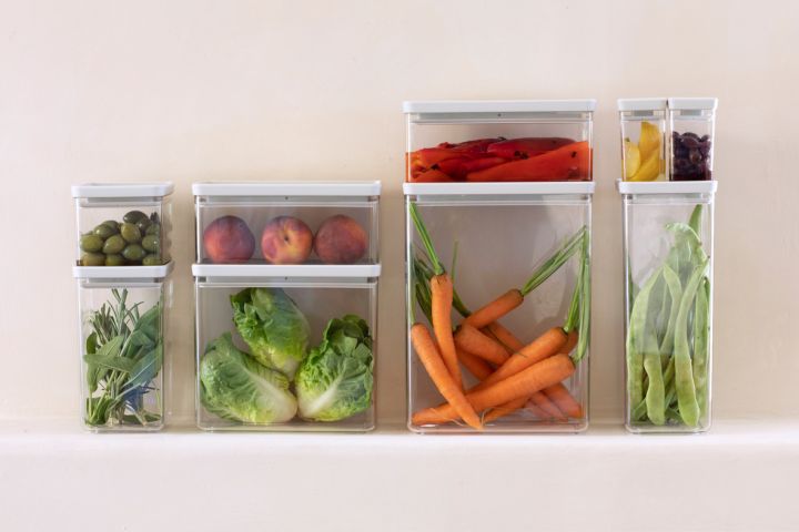 Square Canister 1.6 litre - Tasty+ - Light Grey