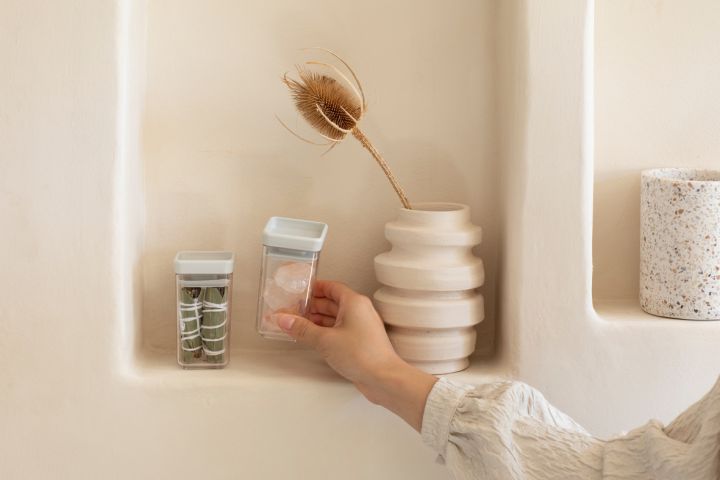 Bocal, empilable lot de 2 - 0,15 litre - Tasty+ - Light Grey