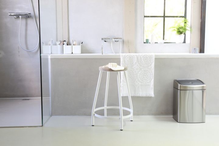 Touch Bin 10 litre - Matt Steel Fingerprint Proof