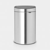 Touch Bin New Recycle 23 + 10 litres - Matt Steel Fingerprint Proof