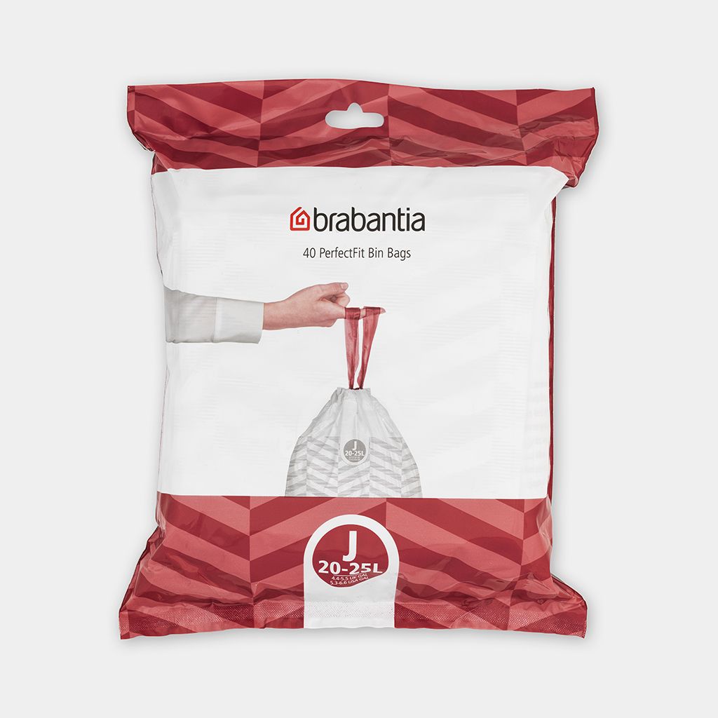 Sacs poubelle PerfectFit Pour Bo, Code J (23 litres), Distributeur, 40 sacs