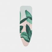 Ironing Board Cover B 124 x 38 cm, Complete Set - Tropical Leaves