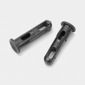 Lid Hinge Shafts NewIcon Pedal Bin Set of 2 - Dark Grey