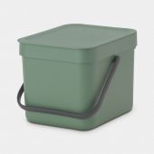 Sort & Go Waste Bin 6 litre - Fir Green