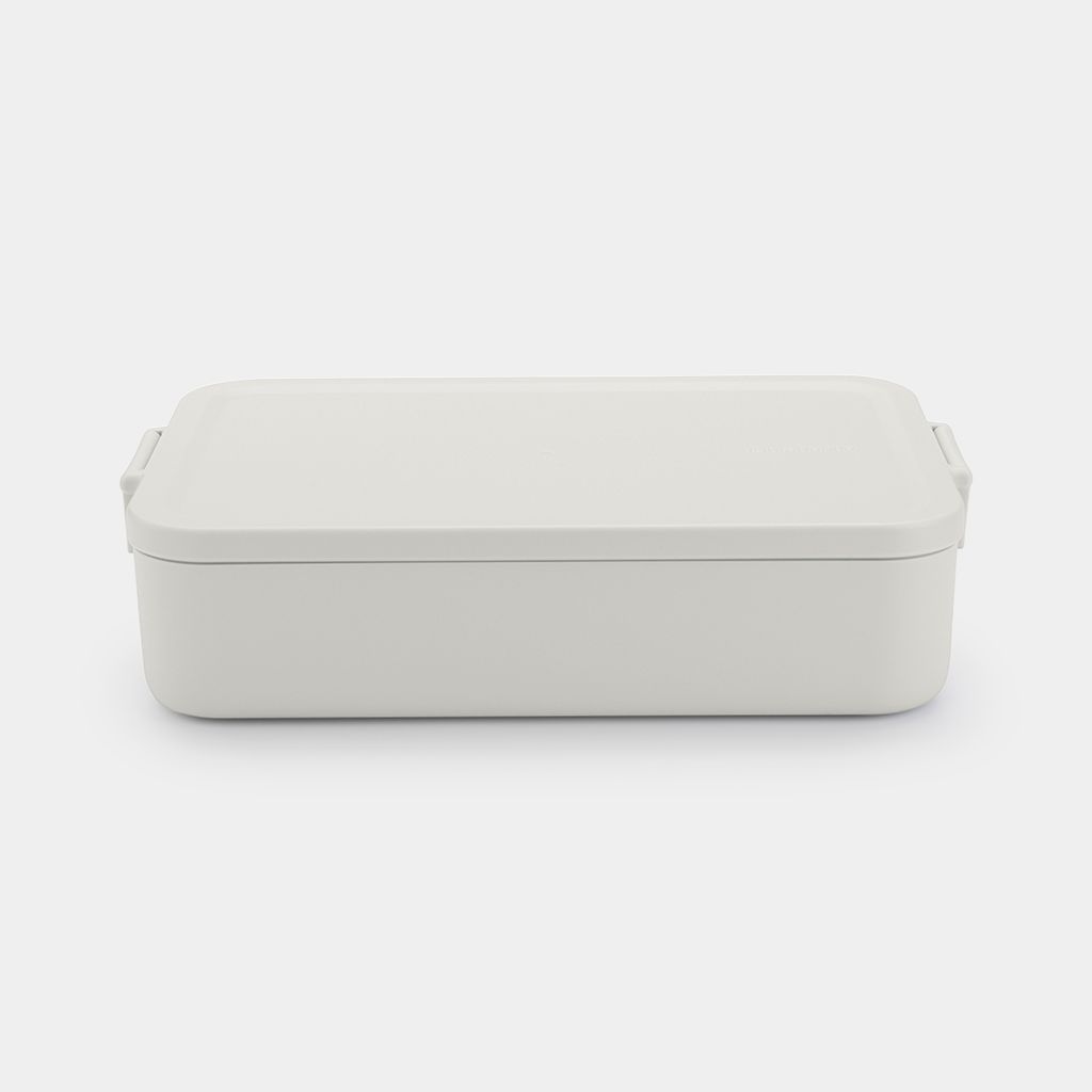 Make & Take Lunch Box Bento Large, Plastic - Light Grey