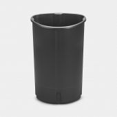 Cubo interior de plástico, ovalado, 40 litros - Dark Grey