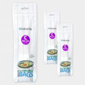 Sacs PerfectFit compostables Code C (10-12 litres), 3 rouleaux de 10 sacs
