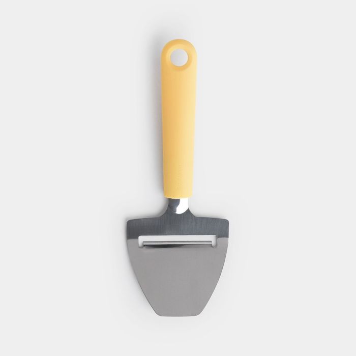 Brabantia Affetta Formaggio Tasty+ – Colore Vanilla Yellow, Lama In Acciaio Inossidabile, Impugnatura Morbida, Design Olandese
