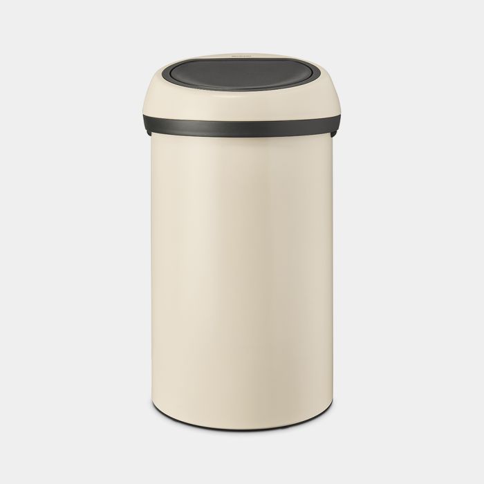 Touch Top Trash Can 16 gallon (60L) - Soft Beige | Brabantia