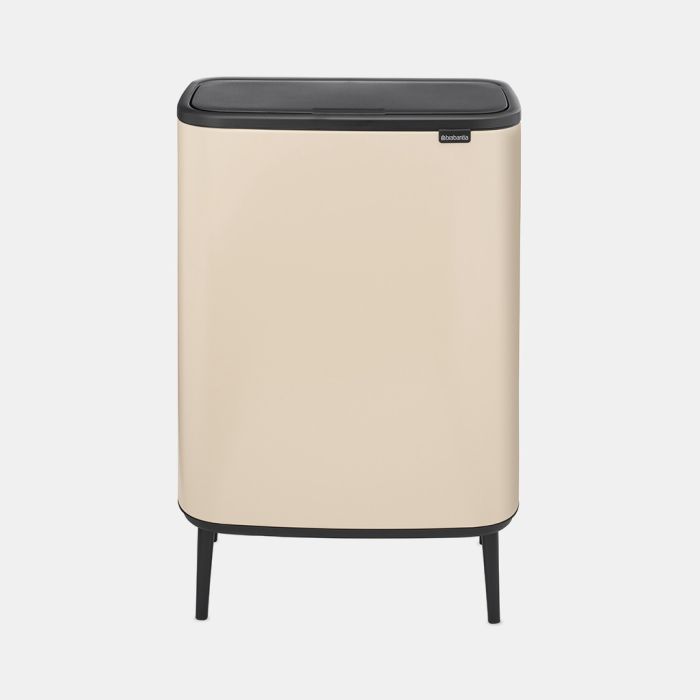 Bo Touch Trash Can Hi 16 gallon (60 liter) - Soft Beige | Brabantia