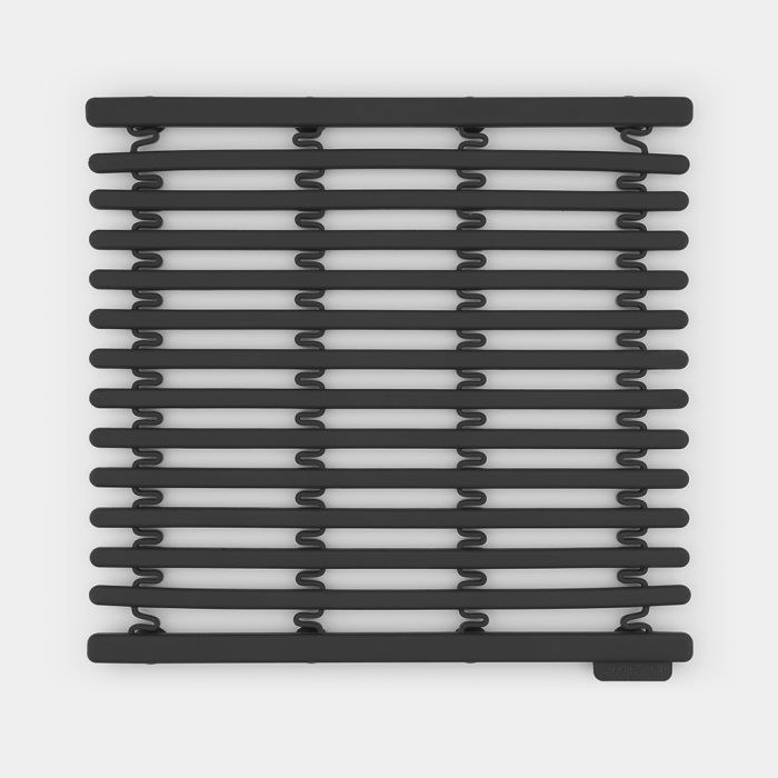 Tappetino da bagno rotondo in microfibra HIGHLAND 110cm Nero Spirella