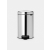 NewIcon Pedal Bin 12 litre, plastic inner bucket - Brilliant Steel