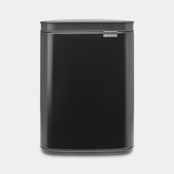Cubo de basura de cocina 30l negro mate - 115301 - brabantia 