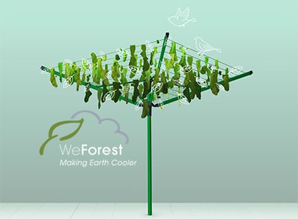 Brabantia and WeForest help cool the planet by planting 2 million trees
