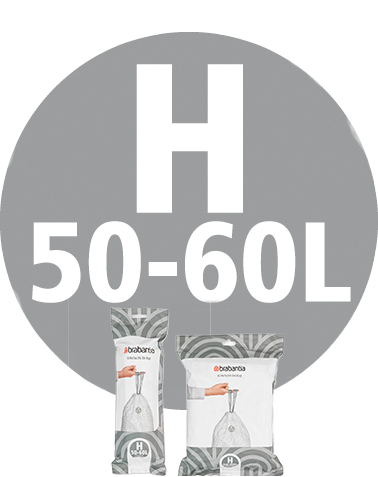 Brabantia H bin liners 50-60 litre
