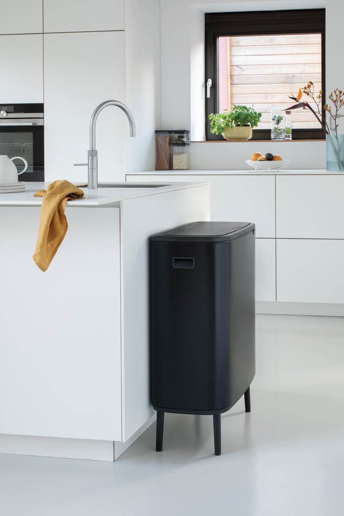 Cubo de basura de acero inoxidable con Pedal, papelera silenciosa para  cocina, oficina y hogar, 30L/