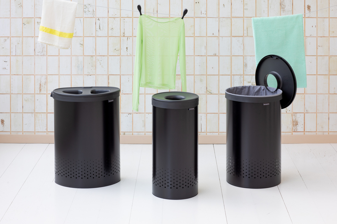 zwarte of witte design wasmand 