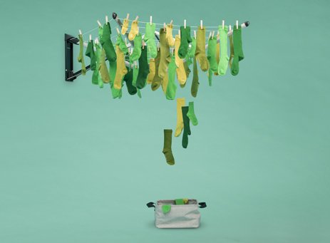 Stendibiancheria da muro.