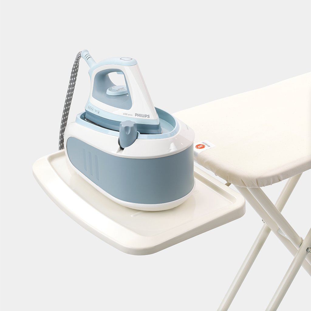 Ironing Board B, 124x38 cm, Solid Steam Unit Holder Pauline Black