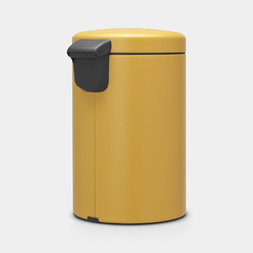 Pedal Bin newIcon 12 litre Mineral Mustard Yellow Brabantia