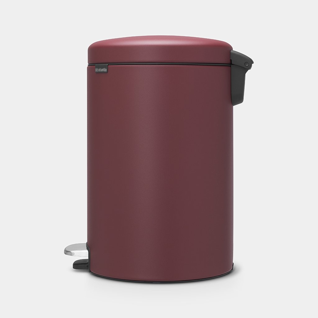 Pedal Bin newIcon 20 litre Mineral Windsor Red Waste bins & paper