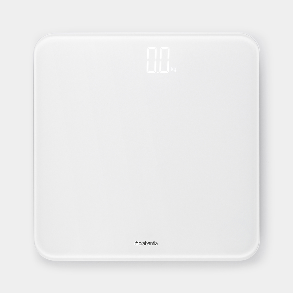 Bathroom Scales ReNew, battery Powered White Brabantia