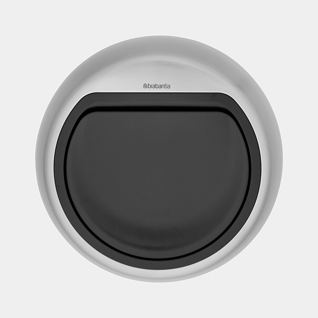Lid Touch Bin 50 litre JLock Matt Steel Fingerprint Proof Brabantia