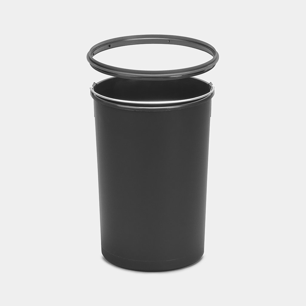 Plastic Inner Bucket, 12 litre Black Brabantia