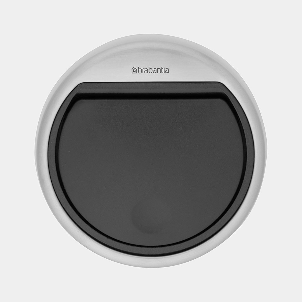 Lid Touch Bin 3 litre Matt Steel Fingerprint Proof Brabantia