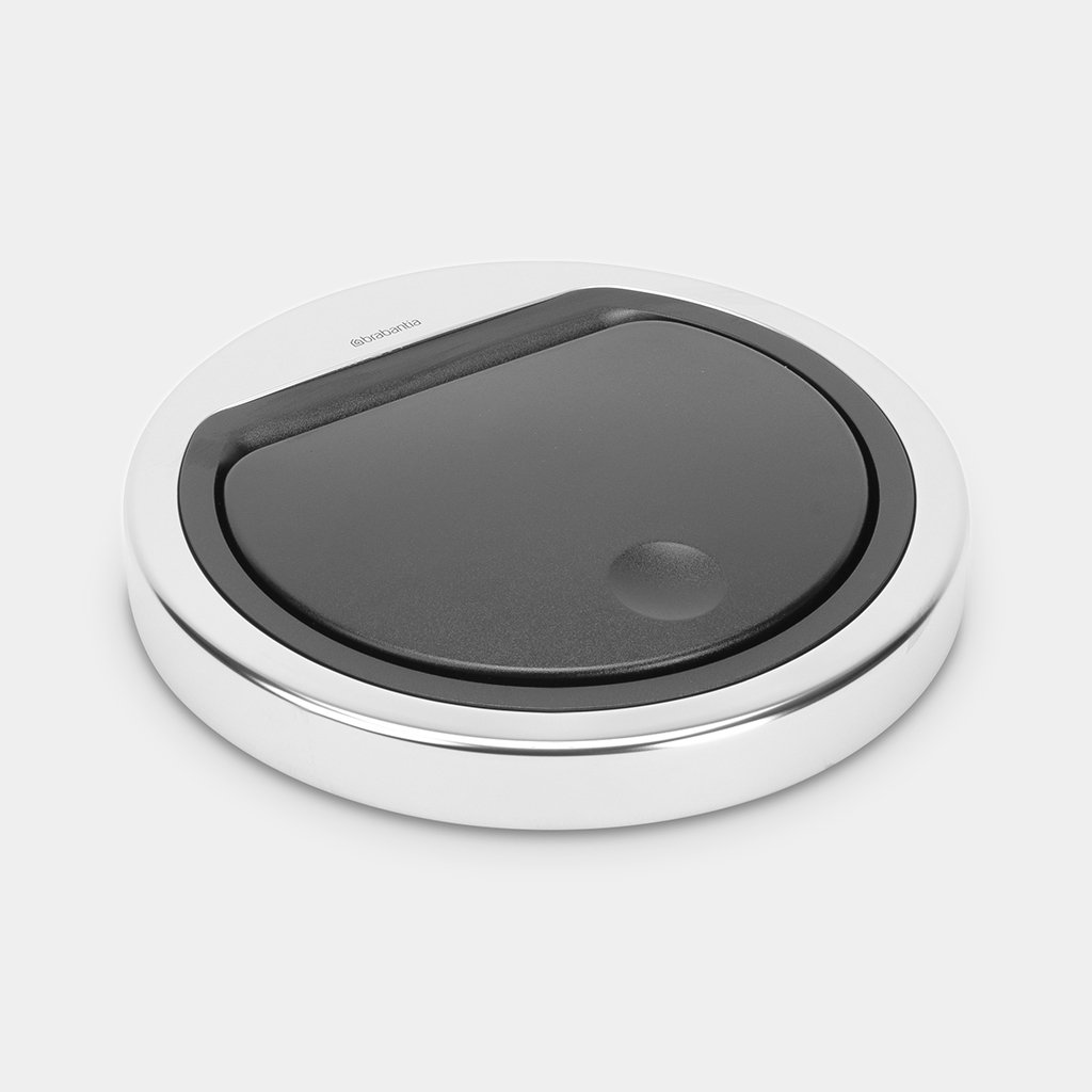 Lid Touch Bin 30 litre or 20 litre, flat Brilliant Steel Brabantia