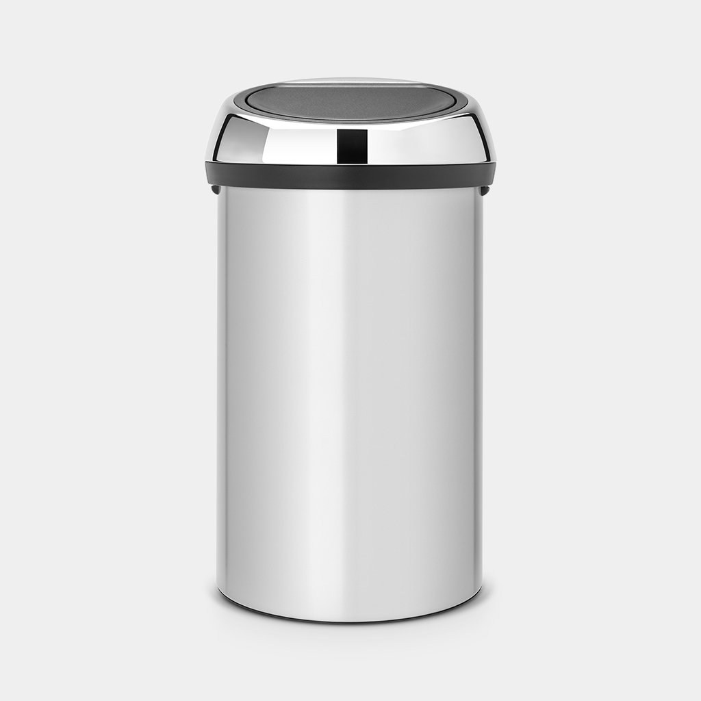 Touch Bin 60 litre Metallic Grey Brabantia