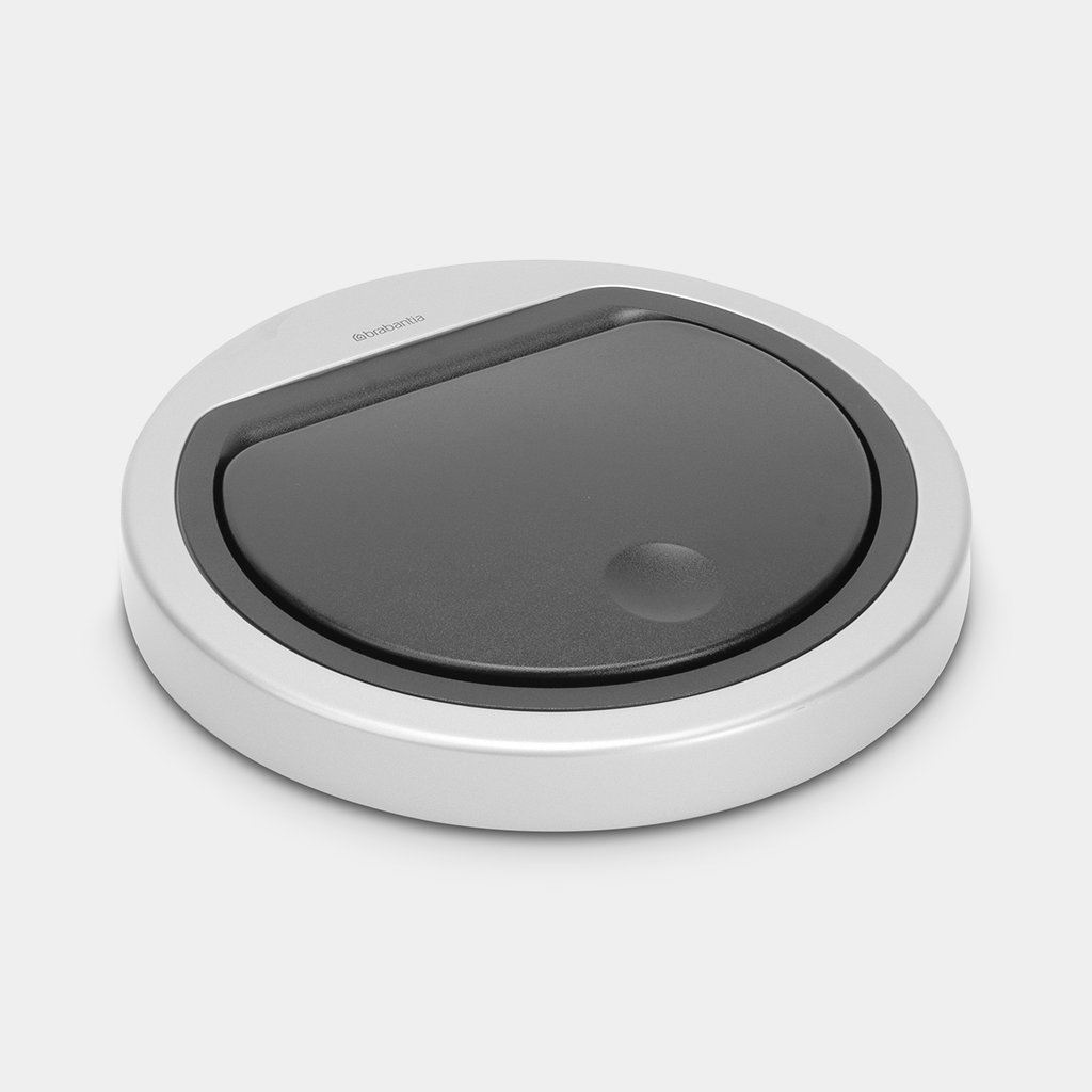 Deksel Flat Top Touch Bin, 30 liter of 20 liter Metallic Grey Brabantia