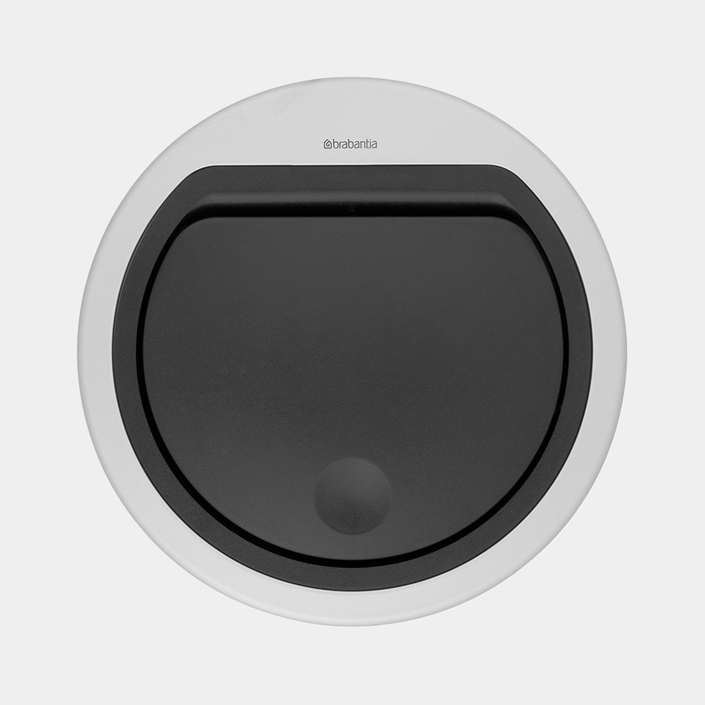 Deksel Flat Top Touch Bin, 30 liter of 20 liter Metallic Grey Brabantia