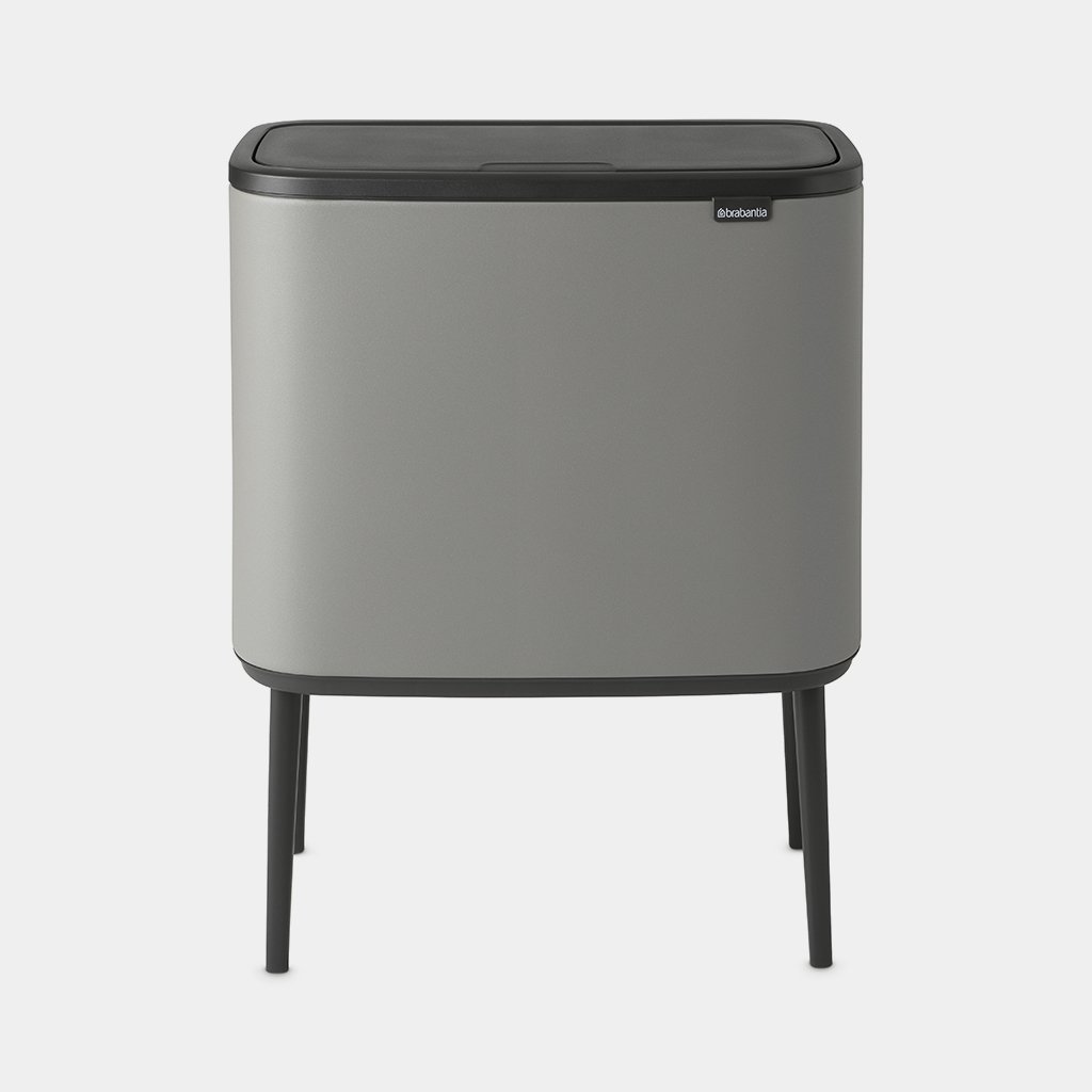 Bo Touch Bin 3 x 11 litre Mineral Concrete Grey Brabantia
