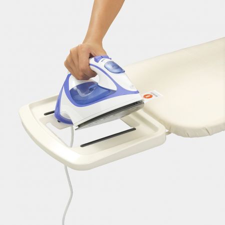 Ecru Cover Brabantia Size B Standard Ironing Board with Steam Iron Rest 