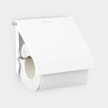 Toiletrolhouder met klep - White | Brabantia