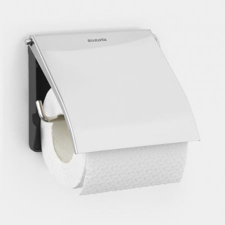 Brabantia Wall Mounted Toilet Roll Holder Left Or Right Fitting Brilliant Steel 