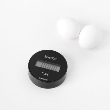 Grey/Black Brabantia Magnetic Digital Kitchen Timer 