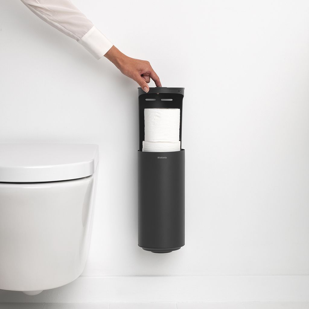 jurk Inschrijven schrijven MindSet toiletaccessoires, set van 3 - toiletborstel met houder, toile |  Brabantia