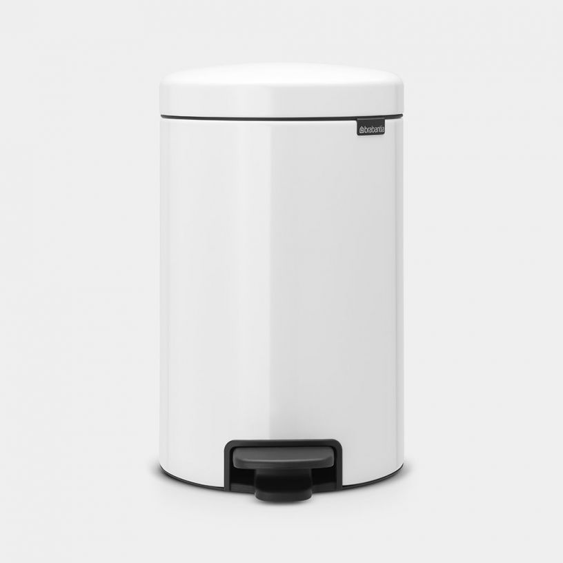 NewIcon Pedal Bin 12 litre White Brabantia