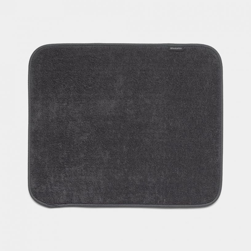 SinkSide Microfibre Dish Drying Mat, 47 x 40 cm Dark Grey Brabantia