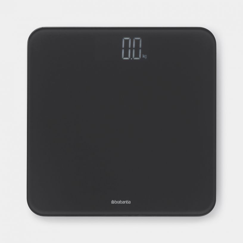 ReNew Digital Bathroom Scales, battery powered Dark Grey Brabantia