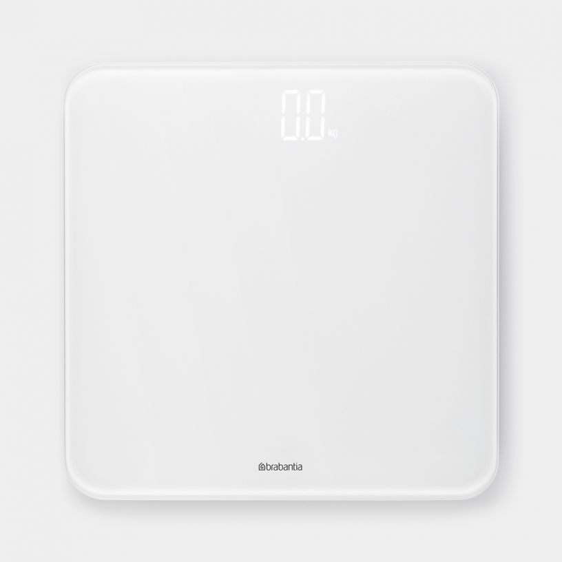 ReNew Digital Bathroom Scales, battery powered White Brabantia
